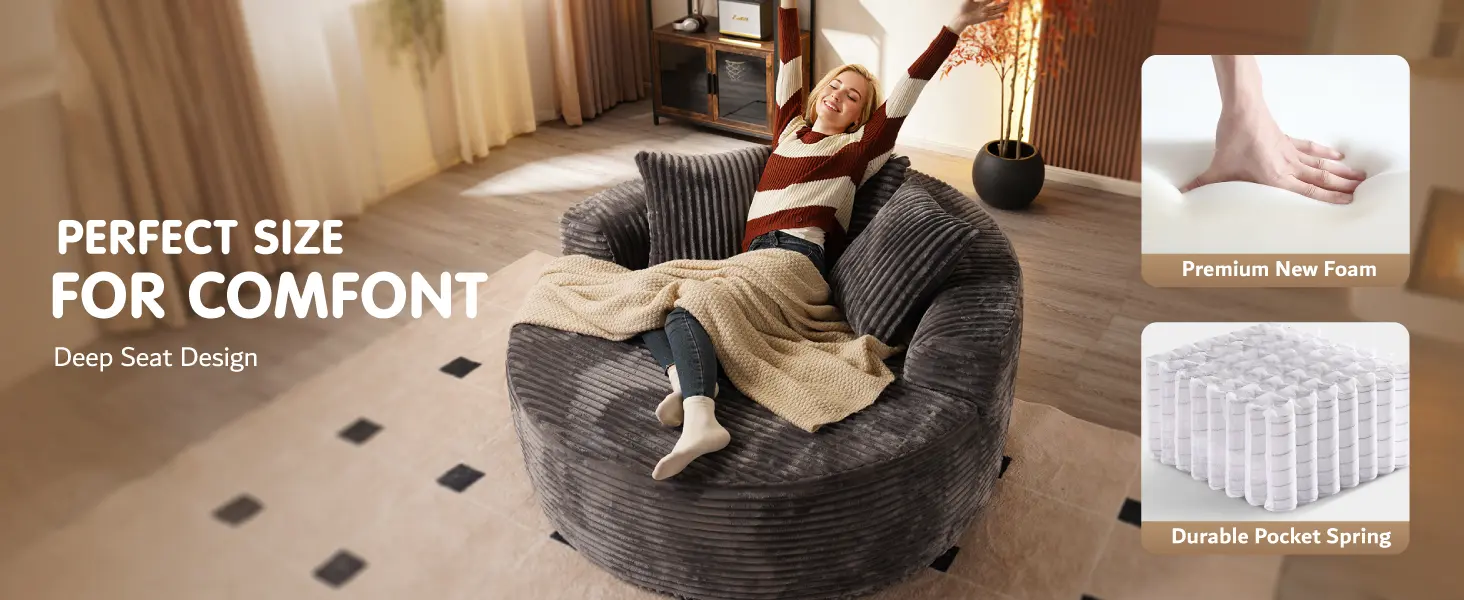 CloudLuxe șezlong convertibil, detaliu 3