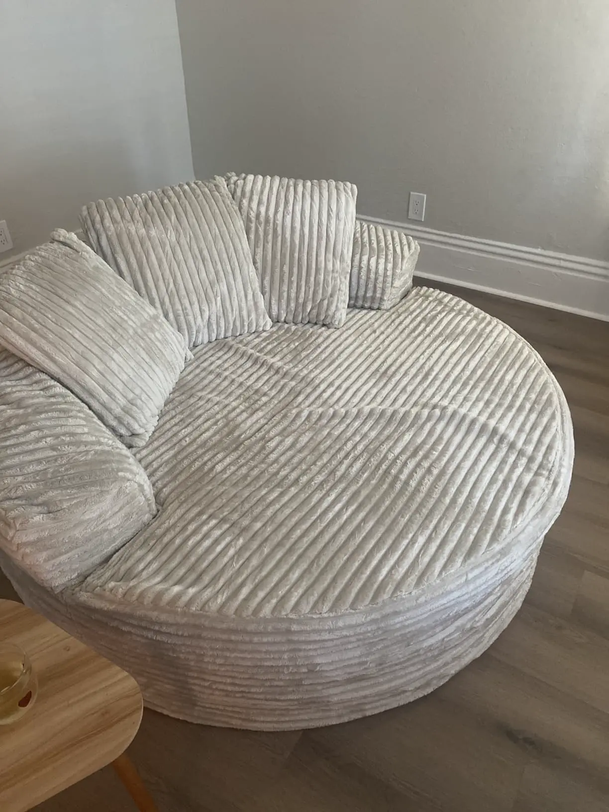 CloudLuxe fotoliu rotund, fotografie client 3